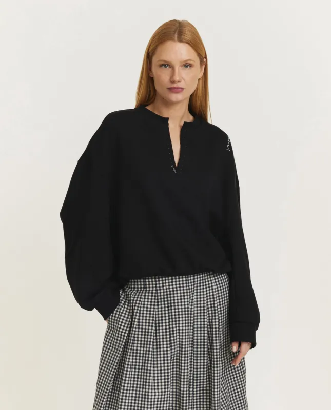 Katoenen sweater met V-hals made by Marni