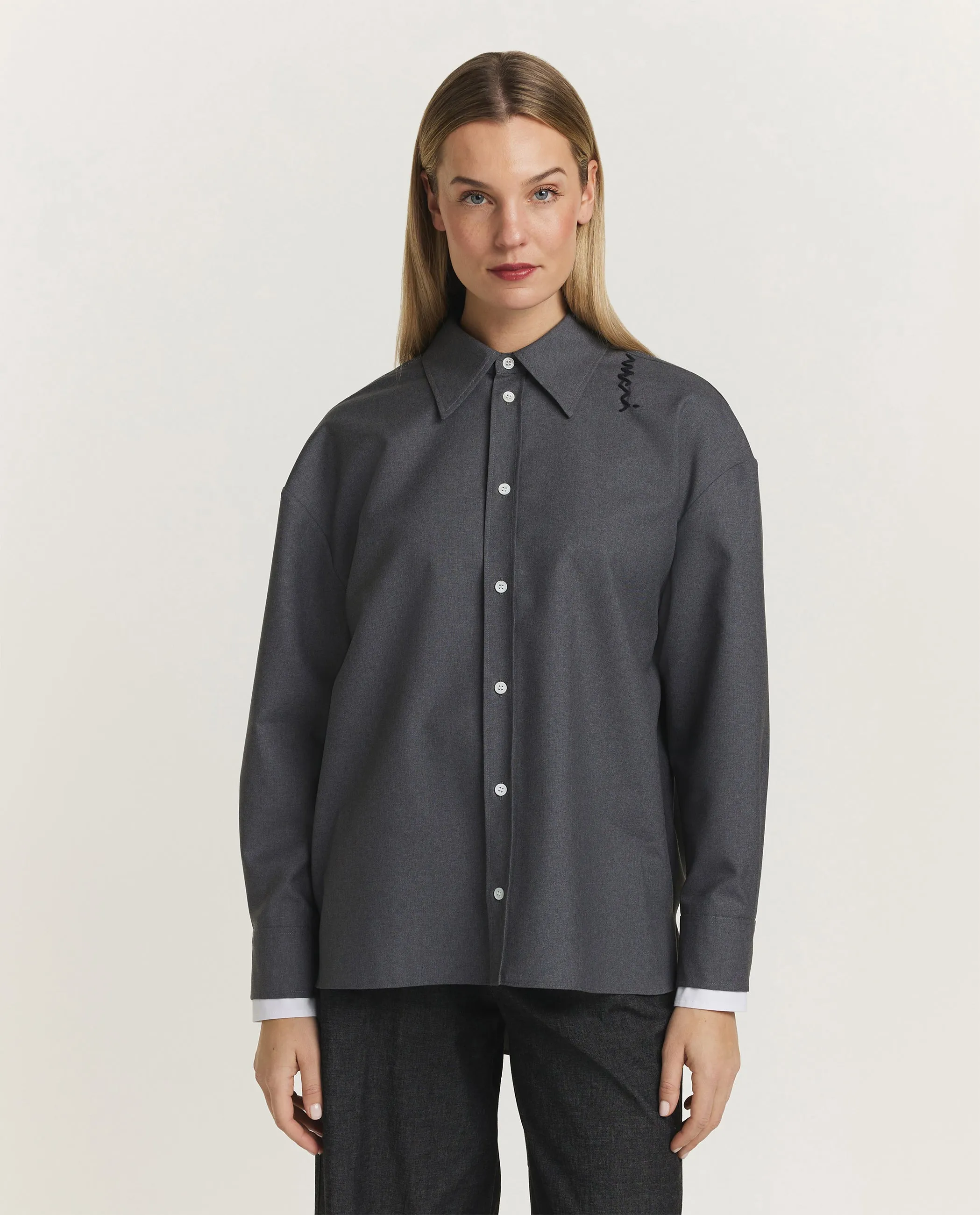 Oversized wollen blouse sold by Pauw Amsterdam