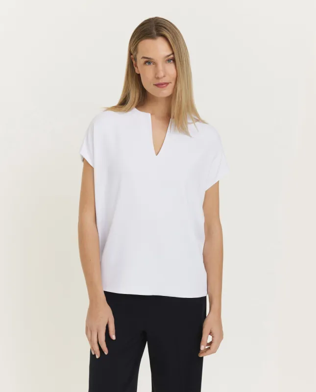 Top met v-hals - Wit sold by Pauw Amsterdam