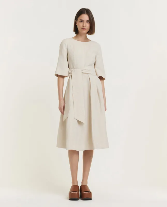 Midi jurk met ceintuur sold by Pauw Amsterdam