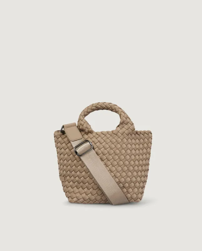 Mini geweven tas - Lichtbruin sold by Pauw Amsterdam