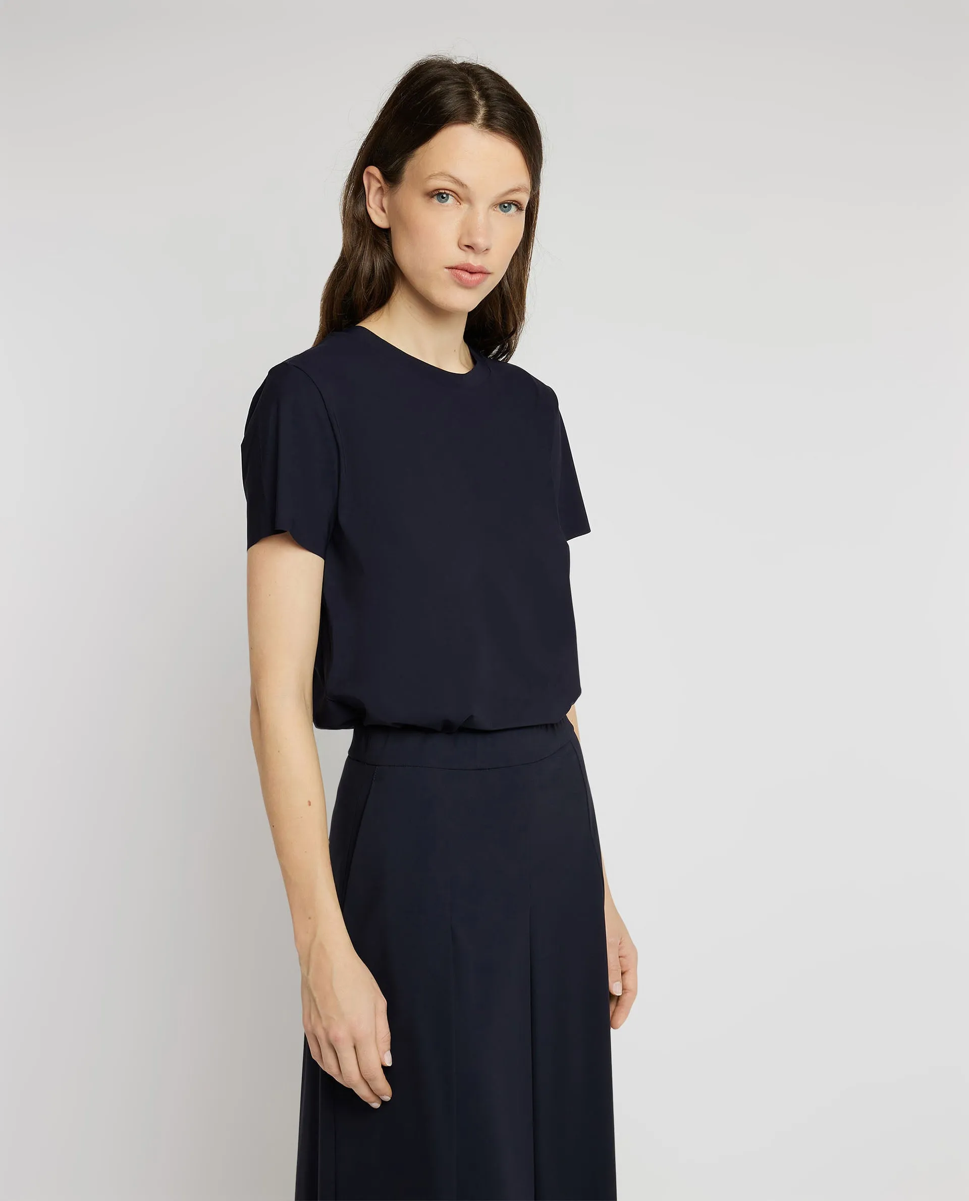 Soepelvallend T-shirt - Donkerblauw sold by Pauw Amsterdam product image thumbnail 2