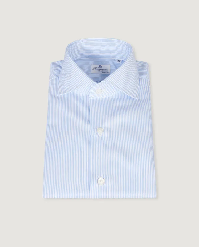 Gestreept Twill Shirt made by Finamore