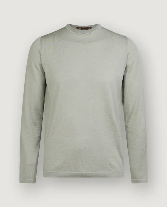 Ronde Hals Trui - Groen sold by Pauw Amsterdam