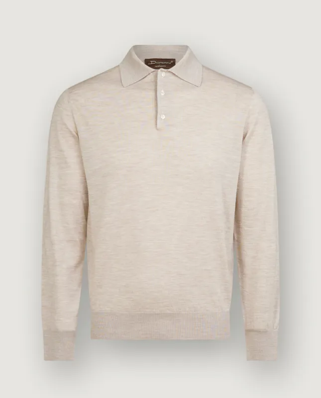 Wol Blend Polo - Lichtbruin sold by Pauw Amsterdam