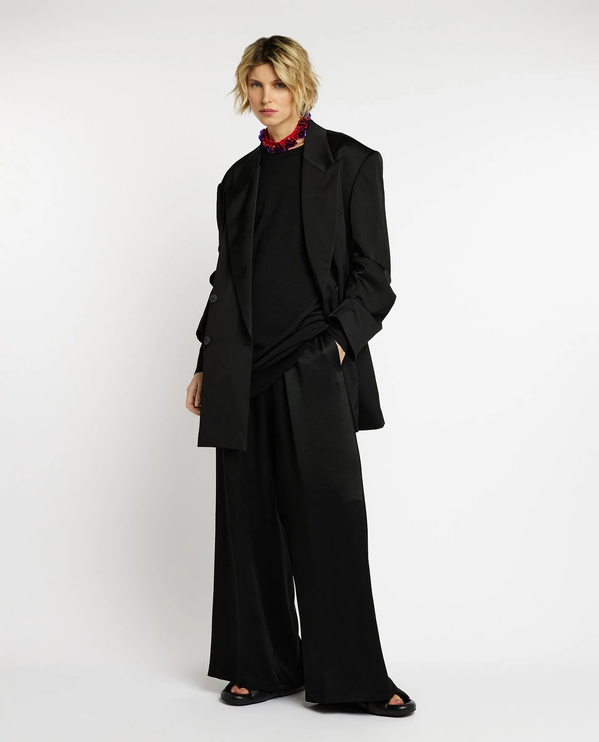 Wijde broek - Zwart sold by Pauw Amsterdam product image thumbnail 4