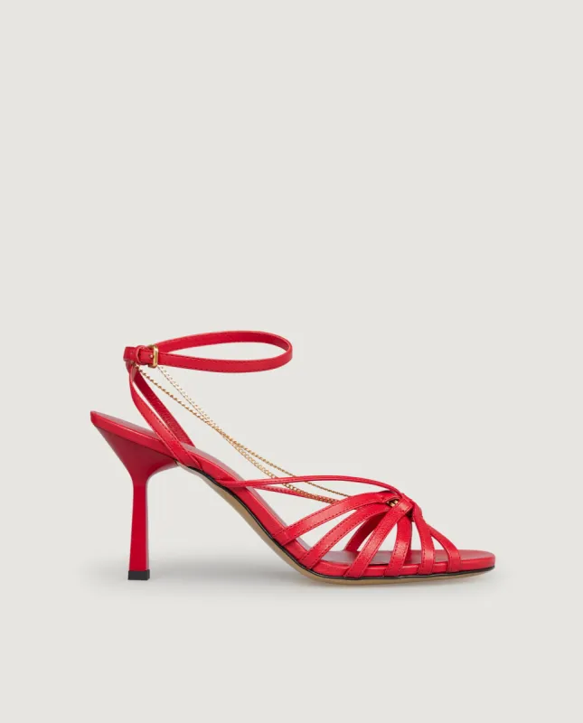 Leren sandalen - Rood sold by Pauw Amsterdam