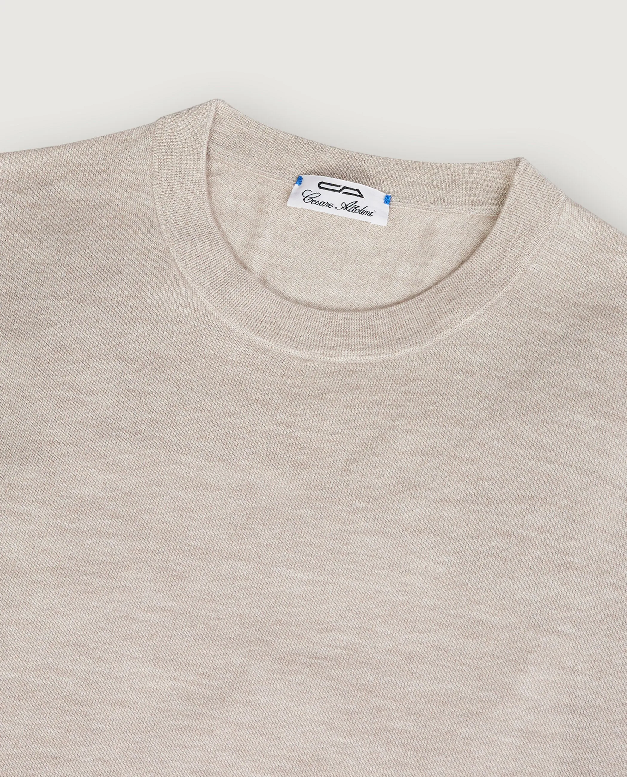 Cashmere Ronde Hals Trui - Lichtbruin sold by Pauw Amsterdam product image thumbnail 2