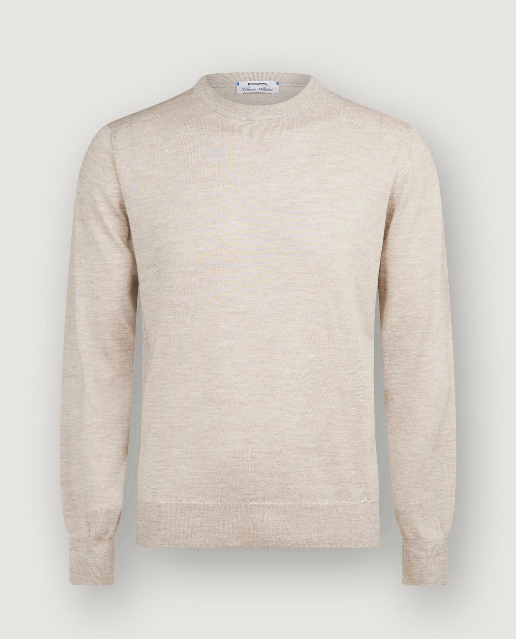 Cashmere Ronde Hals Trui - Lichtbruin sold by Pauw Amsterdam