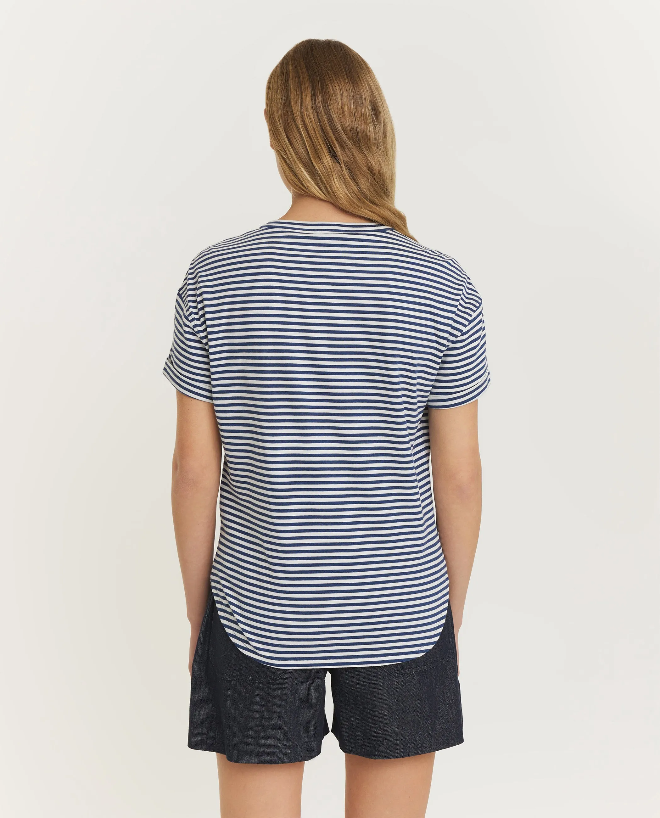 Katoenen T-shirt - Blauw sold by Pauw Amsterdam product image thumbnail 5