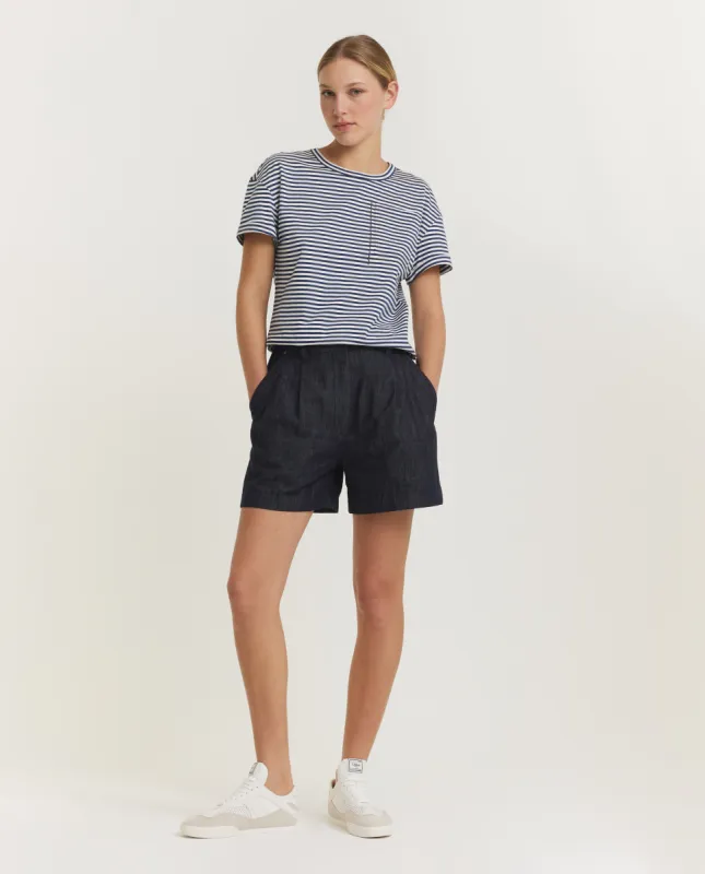 Denim Bermuda - Donkerblauw sold by Pauw Amsterdam