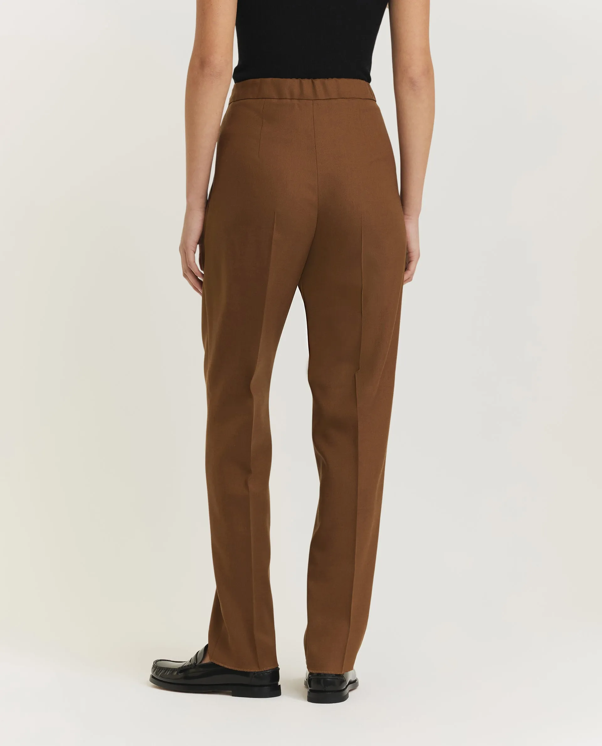 Wol-zijden broek - Bruin sold by Pauw Amsterdam product image thumbnail 4