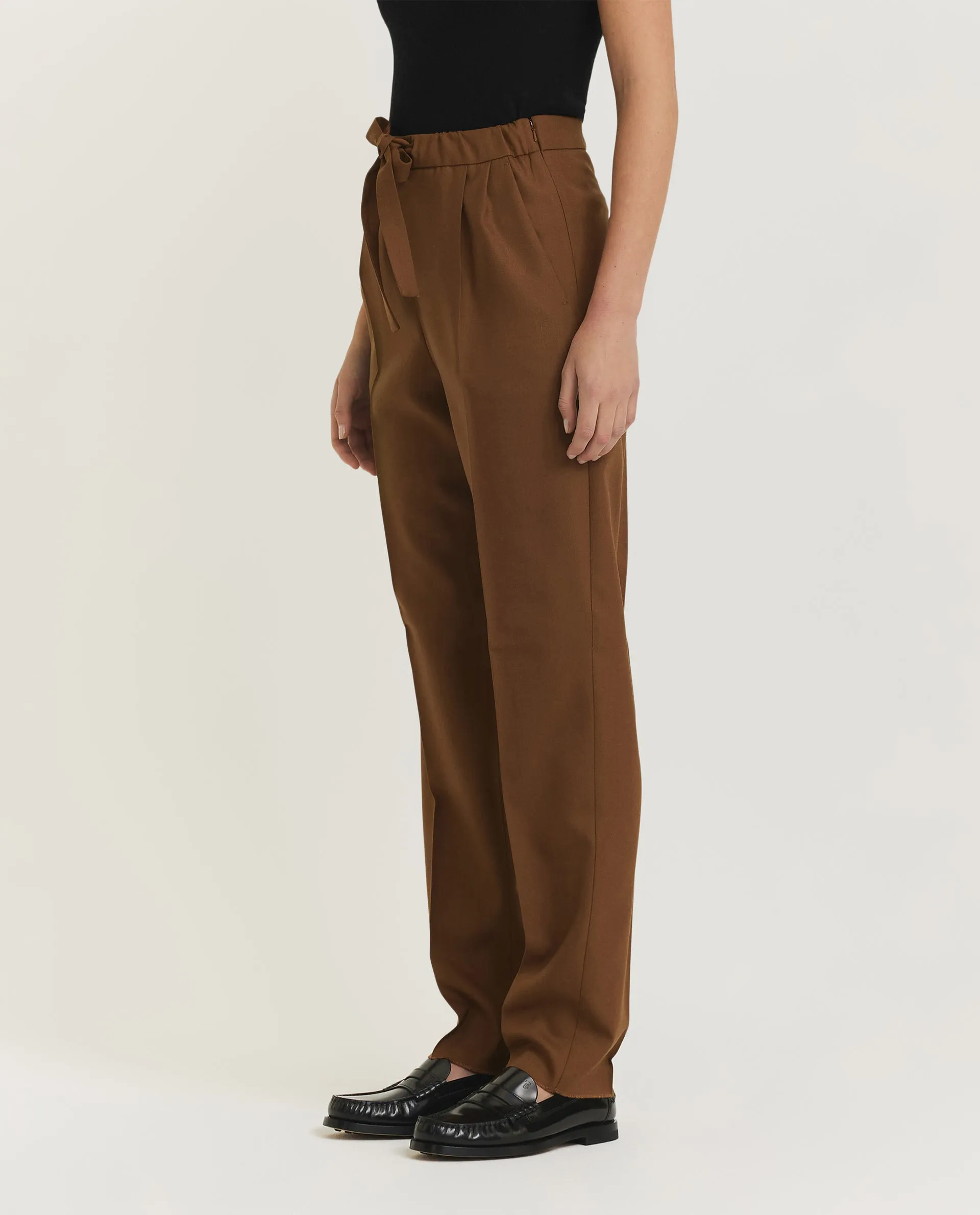 Wol-zijden broek - Bruin sold by Pauw Amsterdam product image thumbnail 3