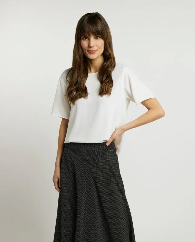 Soepelvallende top - Wit sold by Pauw Amsterdam