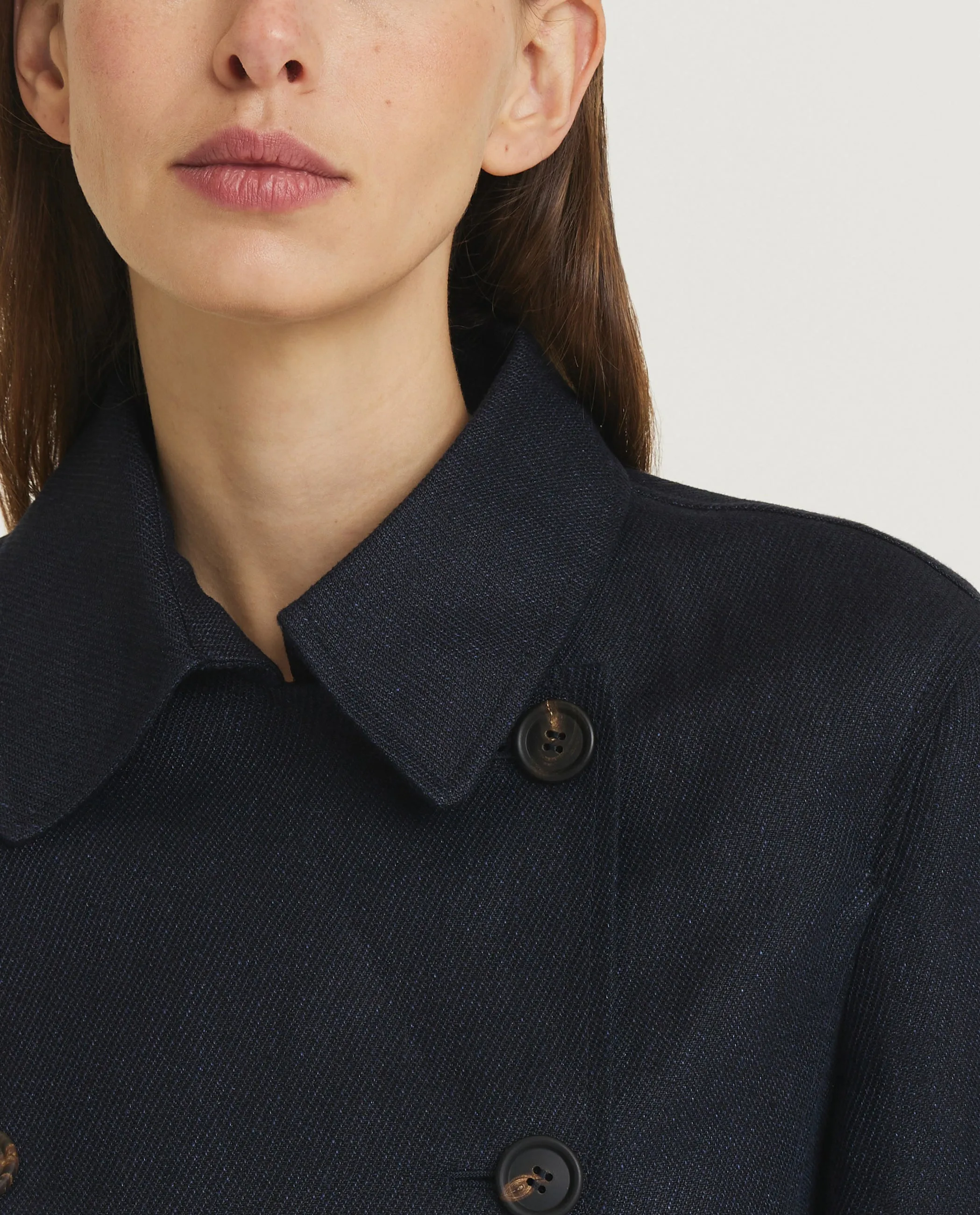 Double breasted linnen jasje - Blauw sold by Pauw Amsterdam product image thumbnail 2