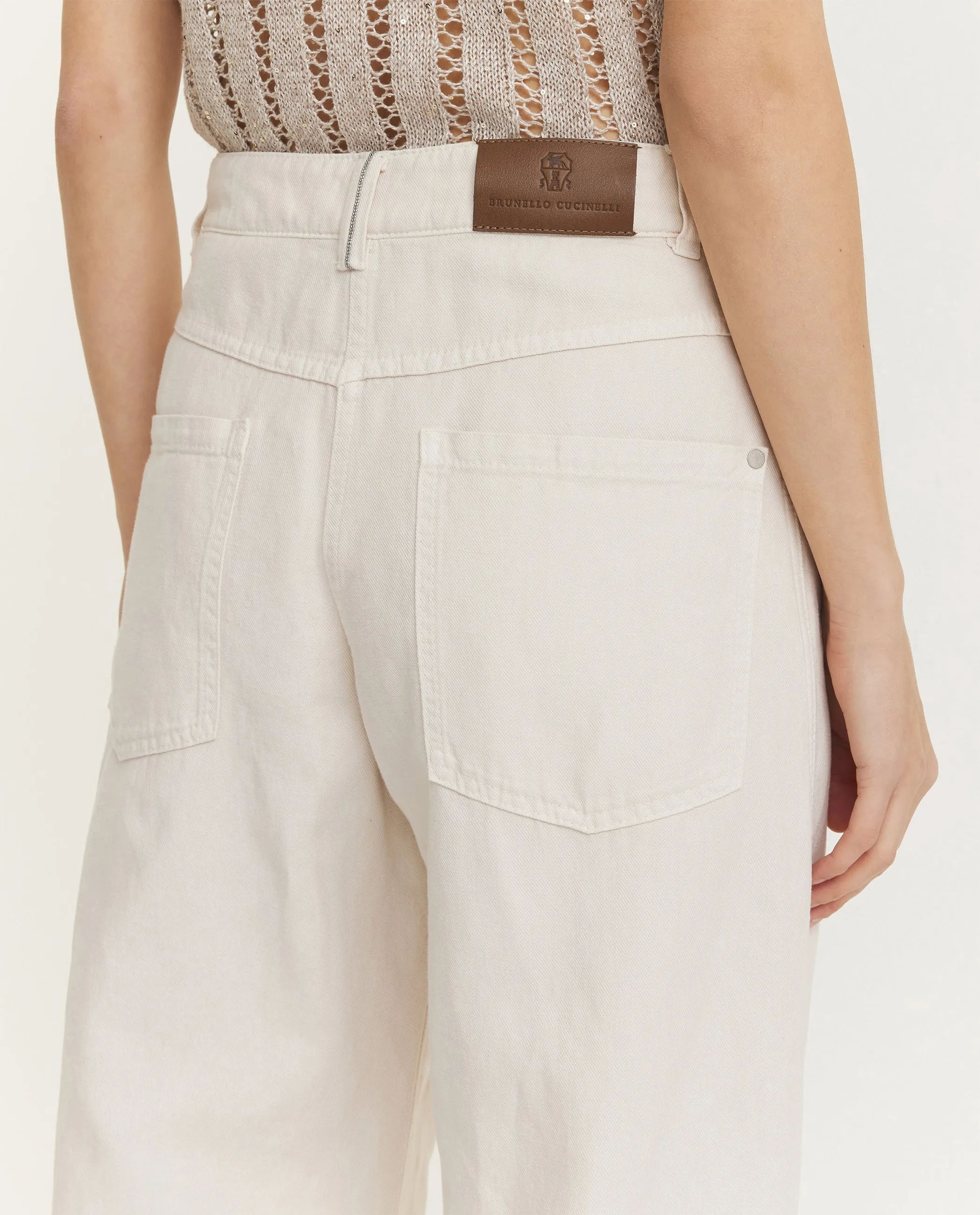 Katoen-linnen jeans - Wit sold by Pauw Amsterdam product image thumbnail 2