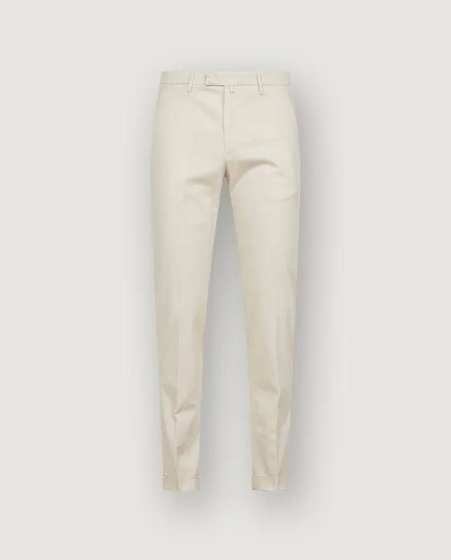 Katoenen Twill Chino - Lichtbruin sold by Pauw Amsterdam