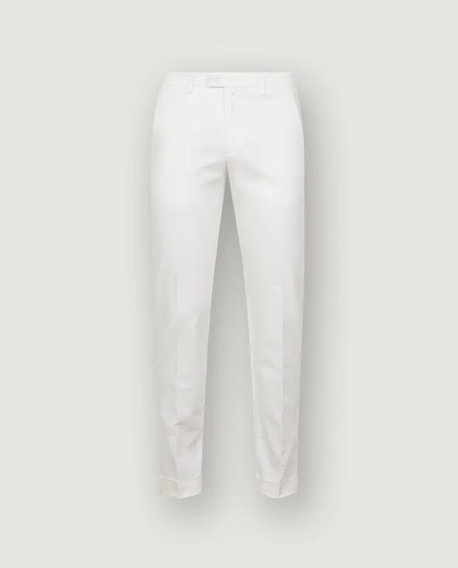 Katoenen Twill Chino - Wit sold by Pauw Amsterdam