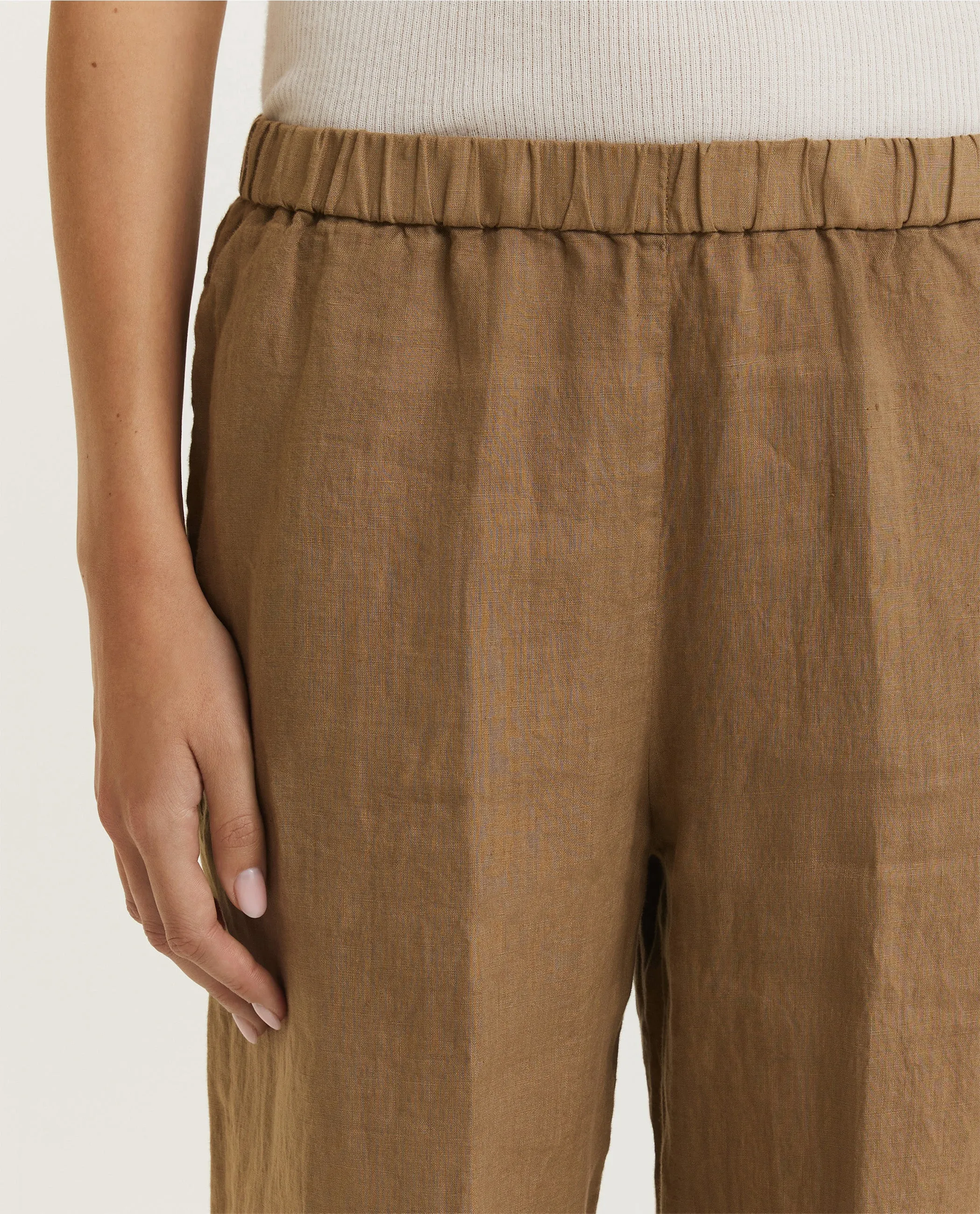 Linnen broek - Bruin sold by Pauw Amsterdam product image thumbnail 2