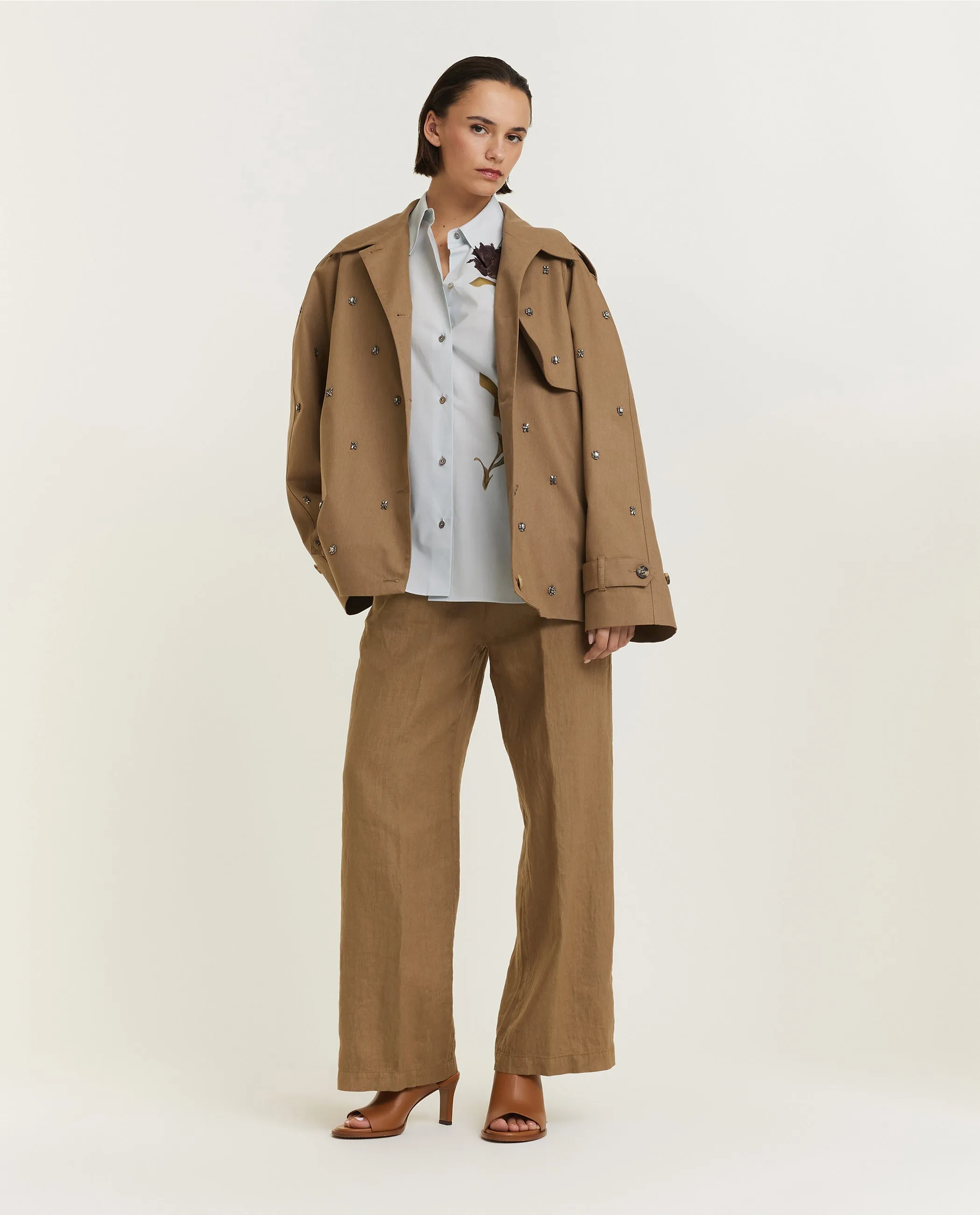 Linnen broek - Bruin sold by Pauw Amsterdam product image thumbnail 3