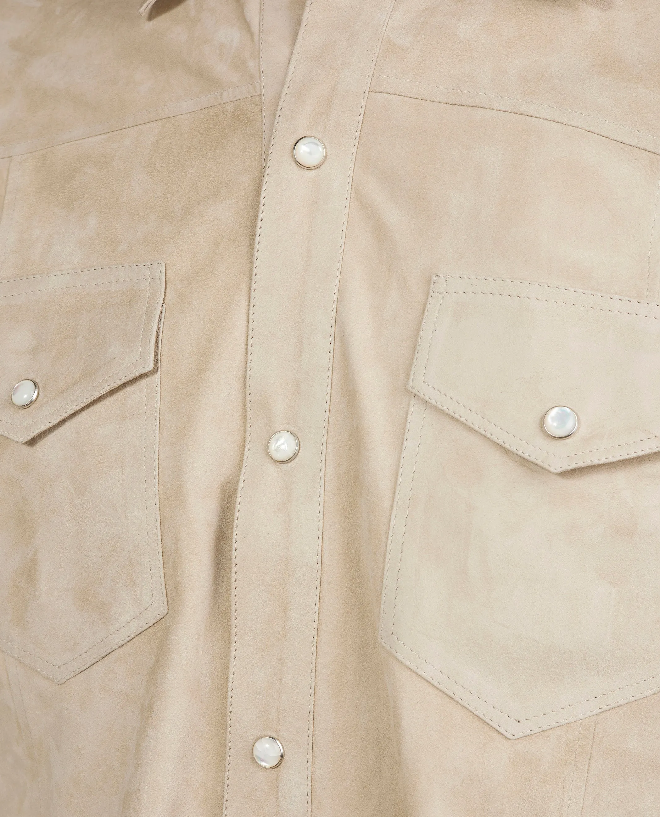 Suede Overshirt - Lichtbruin sold by Pauw Amsterdam product image thumbnail 2
