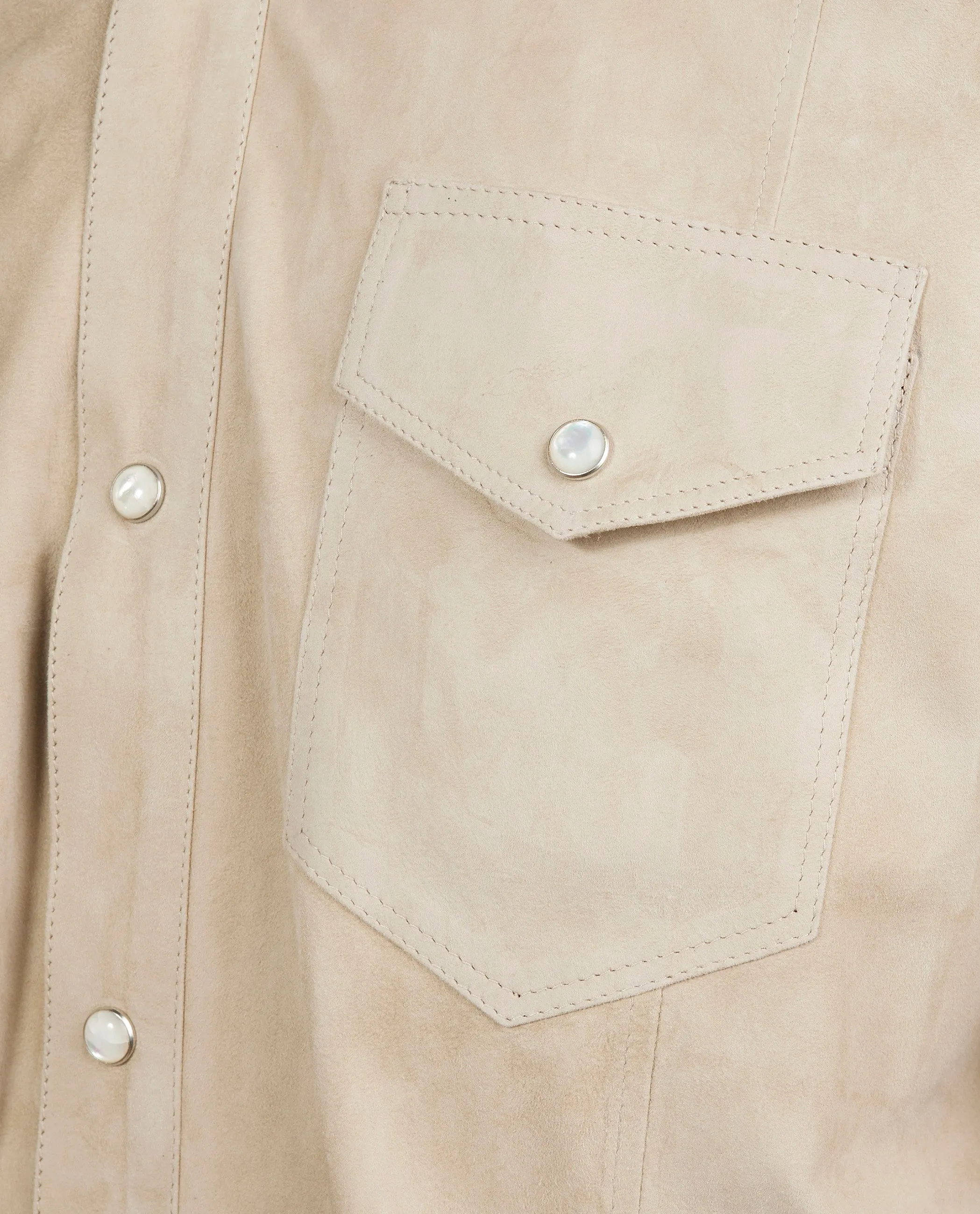 Suede Overshirt - Lichtbruin sold by Pauw Amsterdam product image thumbnail 4