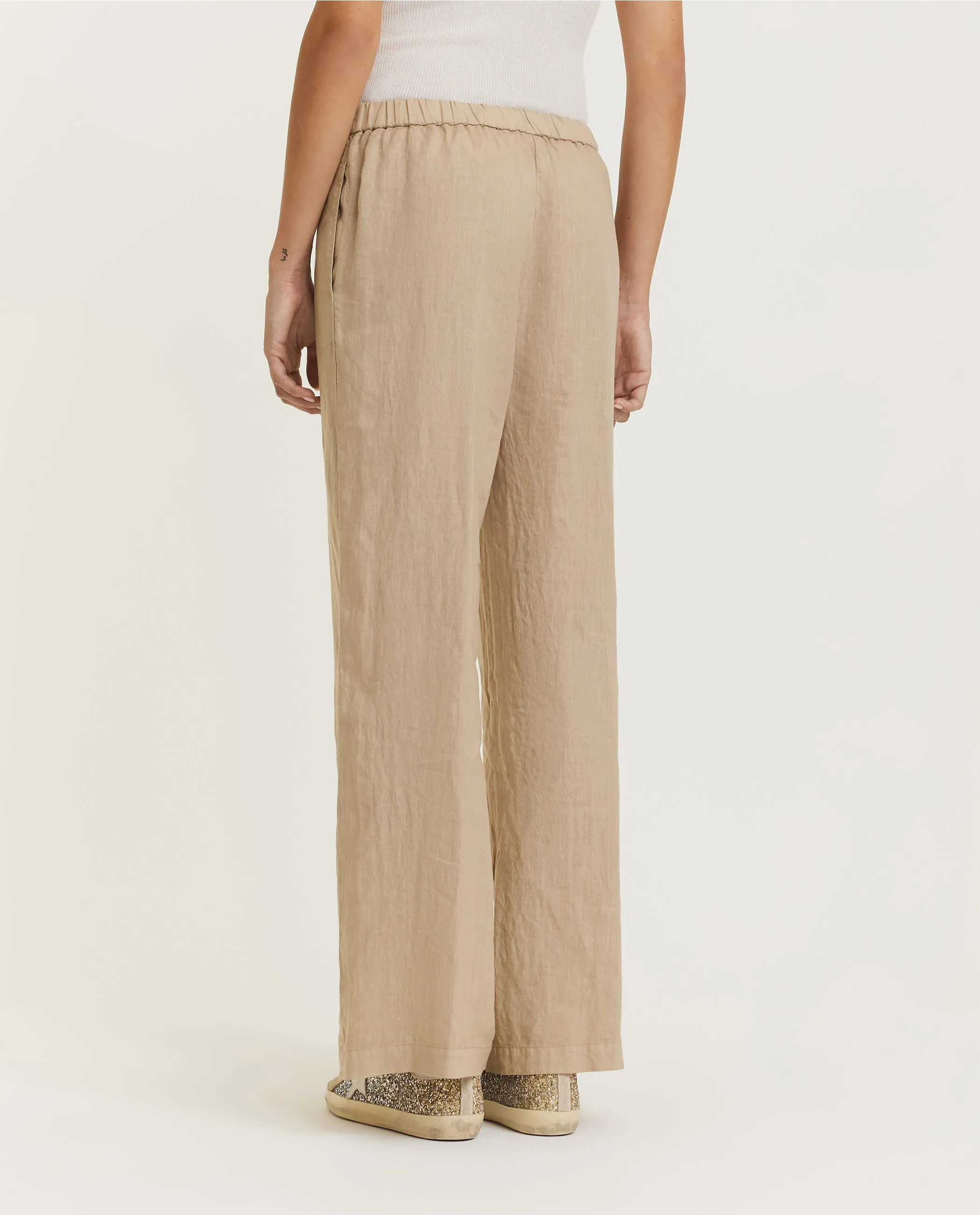 Linnen broek - Lichtbruin sold by Pauw Amsterdam product image thumbnail 4