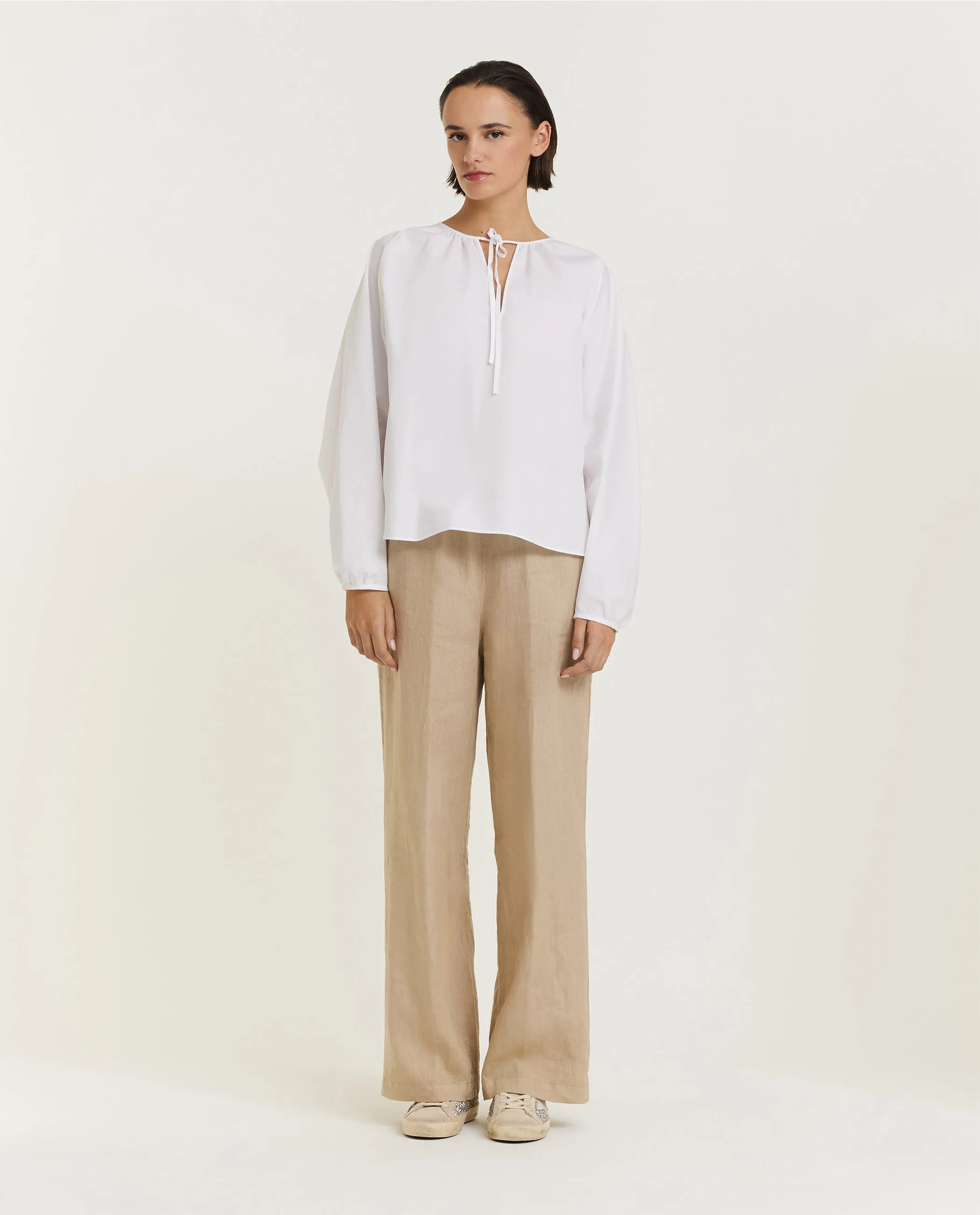 Linnen broek - Lichtbruin sold by Pauw Amsterdam