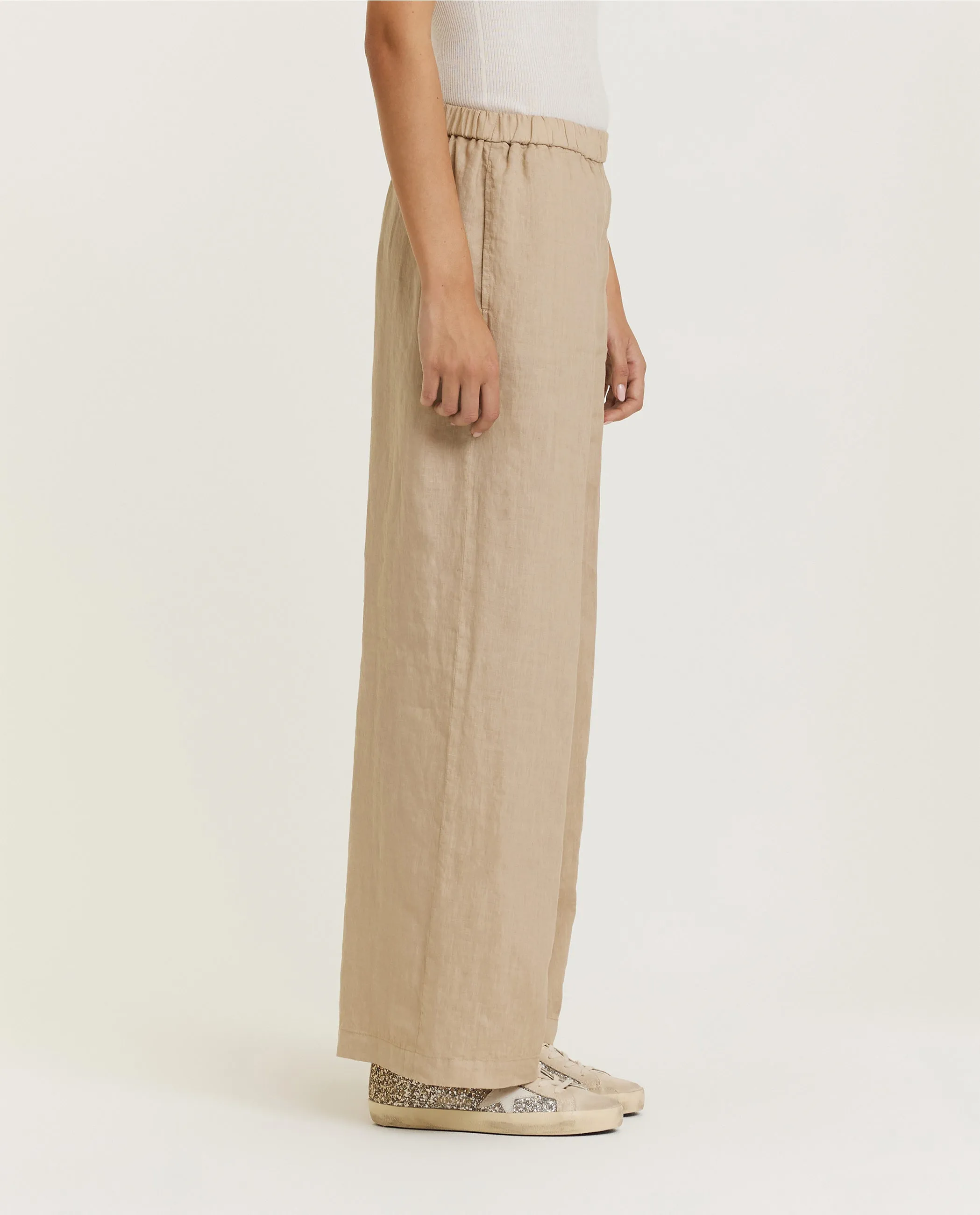 Linnen broek - Lichtbruin sold by Pauw Amsterdam product image thumbnail 3