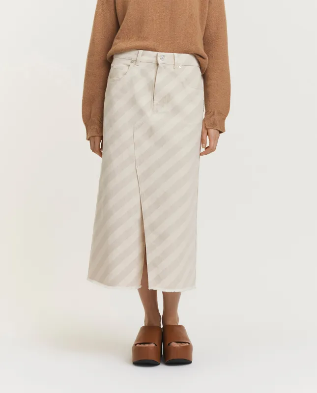 Midi rok - Grijs sold by Pauw Amsterdam