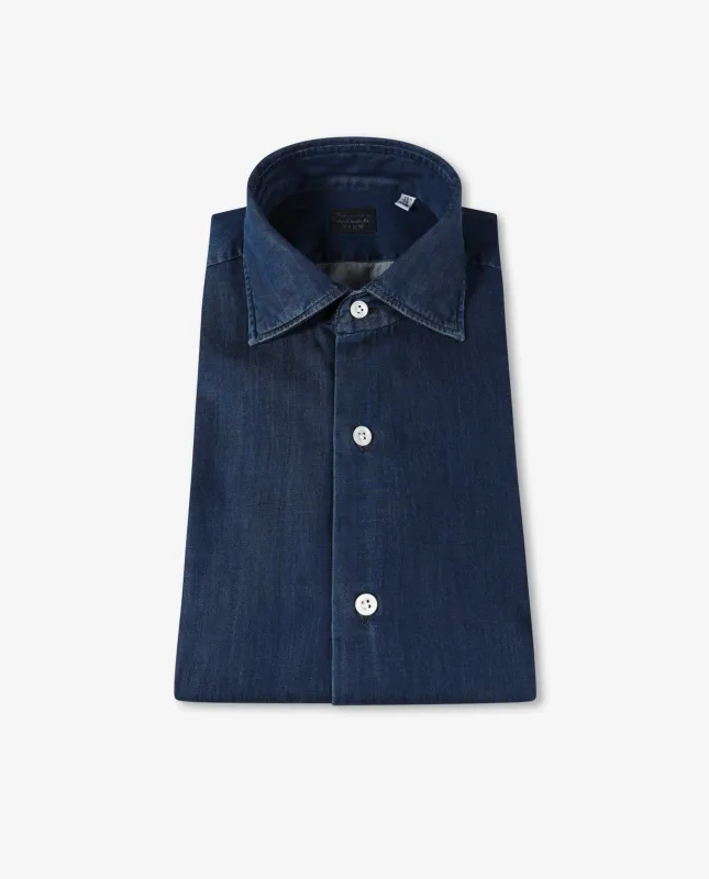 Denim shirt - Blauw sold by Pauw Amsterdam