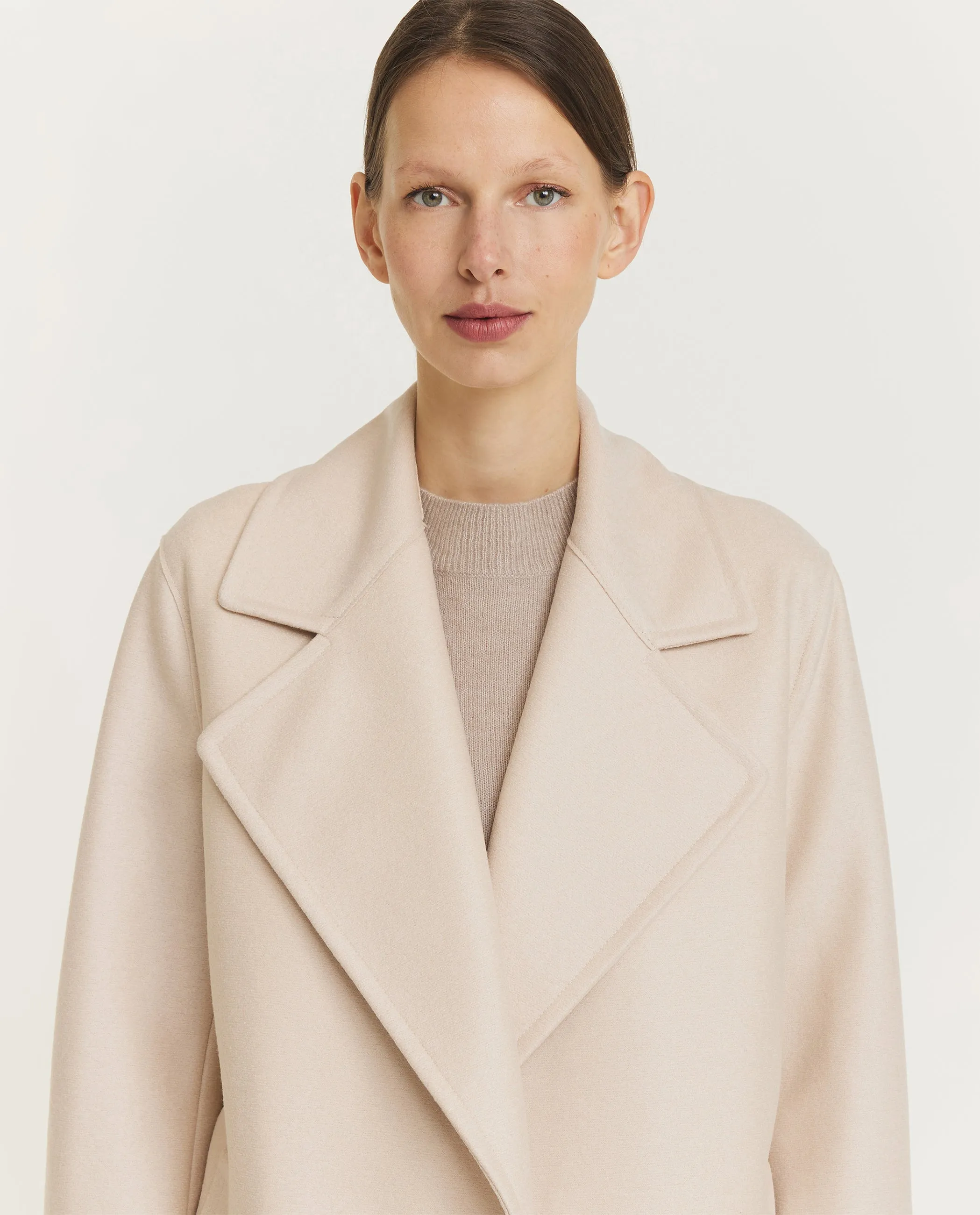 Wollen Jas met Ceintuur - Ecru sold by Pauw Amsterdam product image thumbnail 2