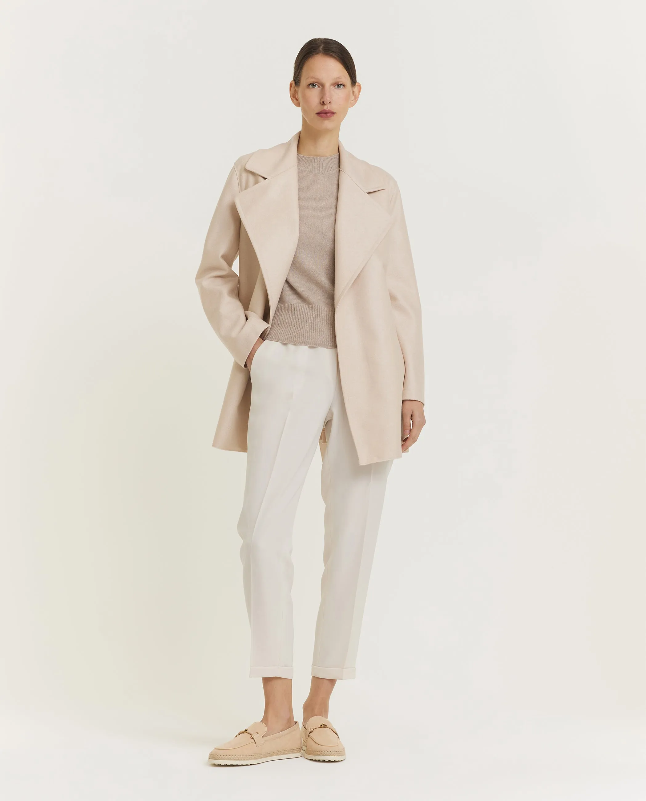 Wollen Jas met Ceintuur - Ecru sold by Pauw Amsterdam product image thumbnail 3