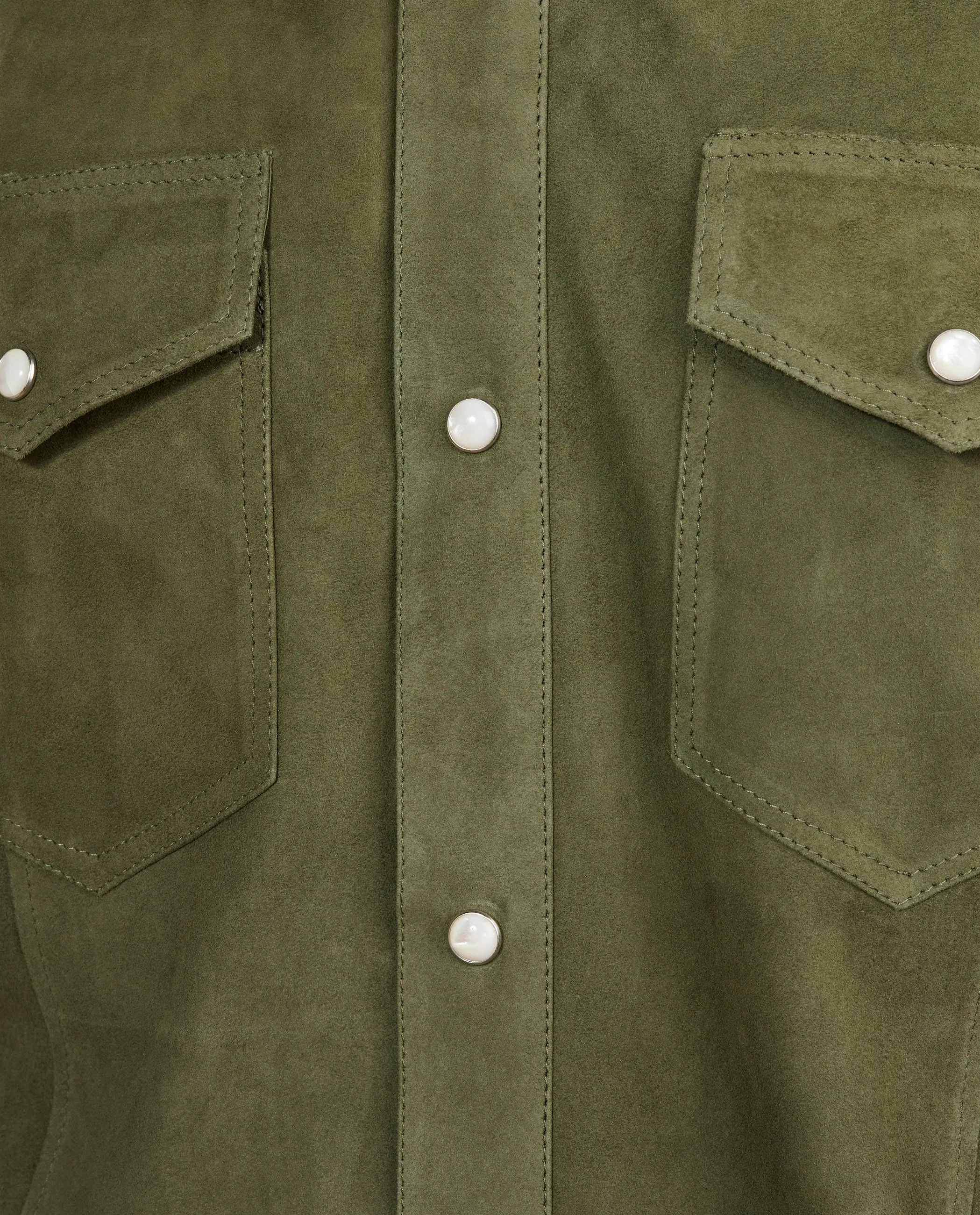 Suede Overshirt - Groen sold by Pauw Amsterdam product image thumbnail 5