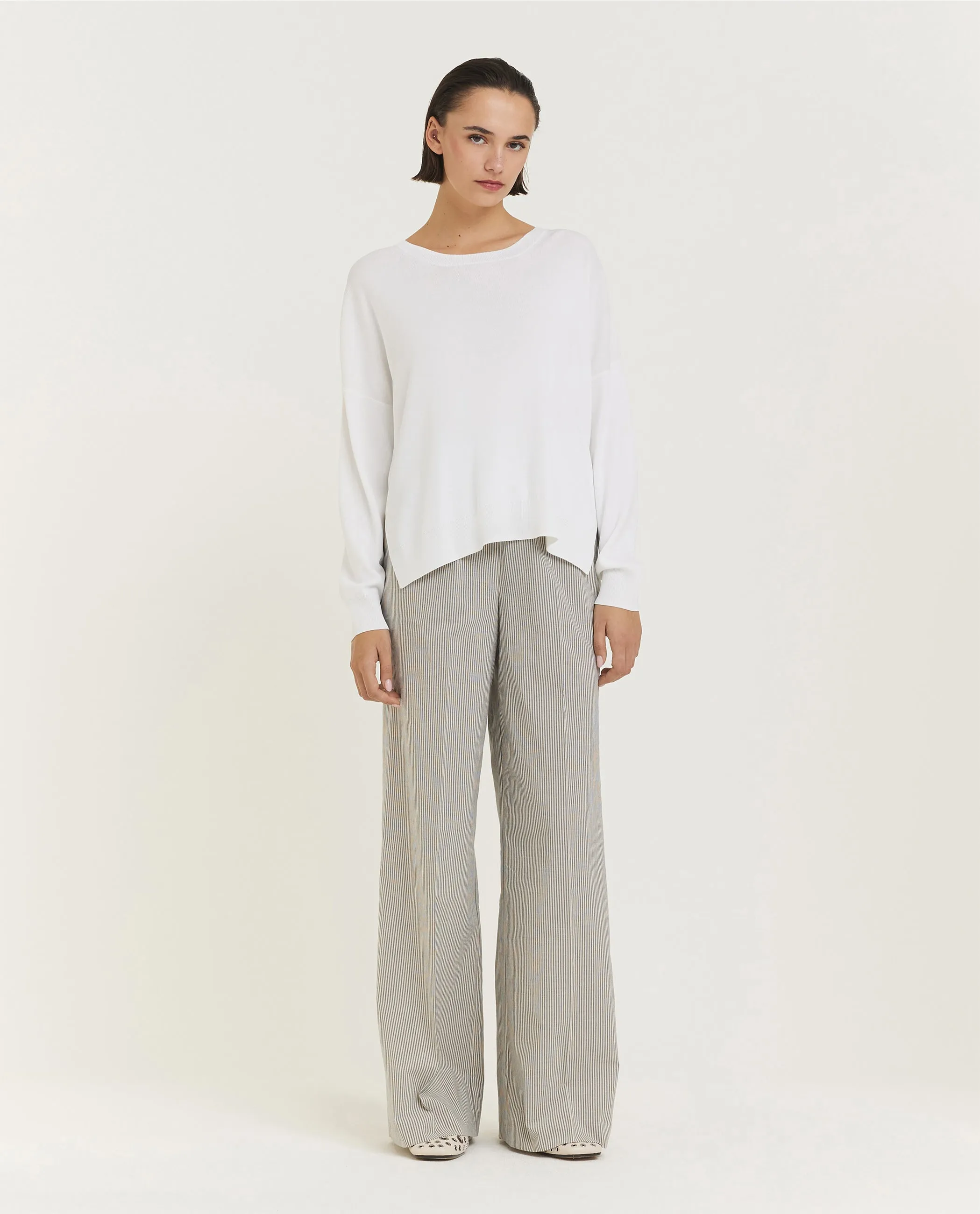 Fijngebreide trui - Ecru sold by Pauw Amsterdam product image thumbnail 3