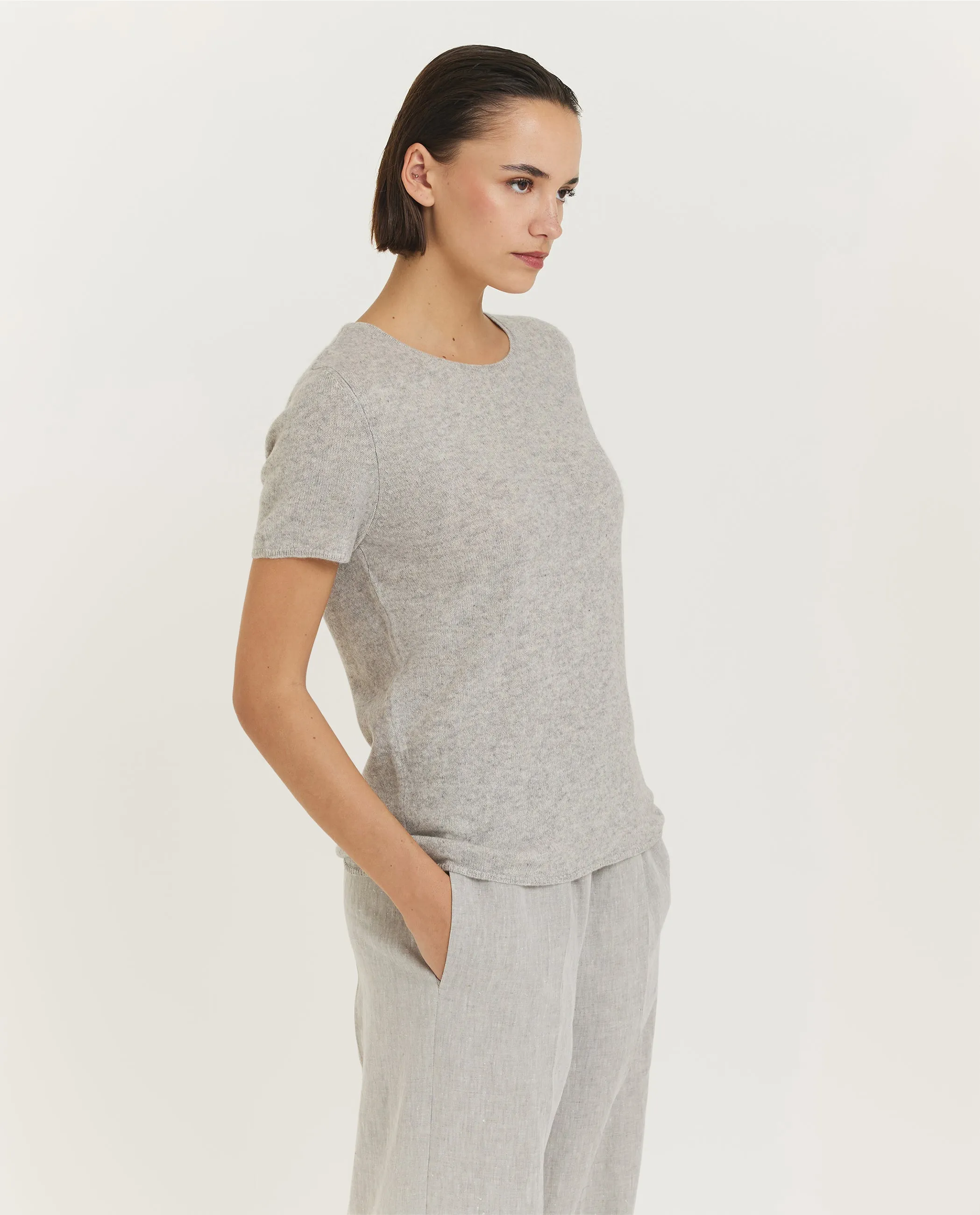 Cashmere T-shirt - Grijs sold by Pauw Amsterdam product image thumbnail 4