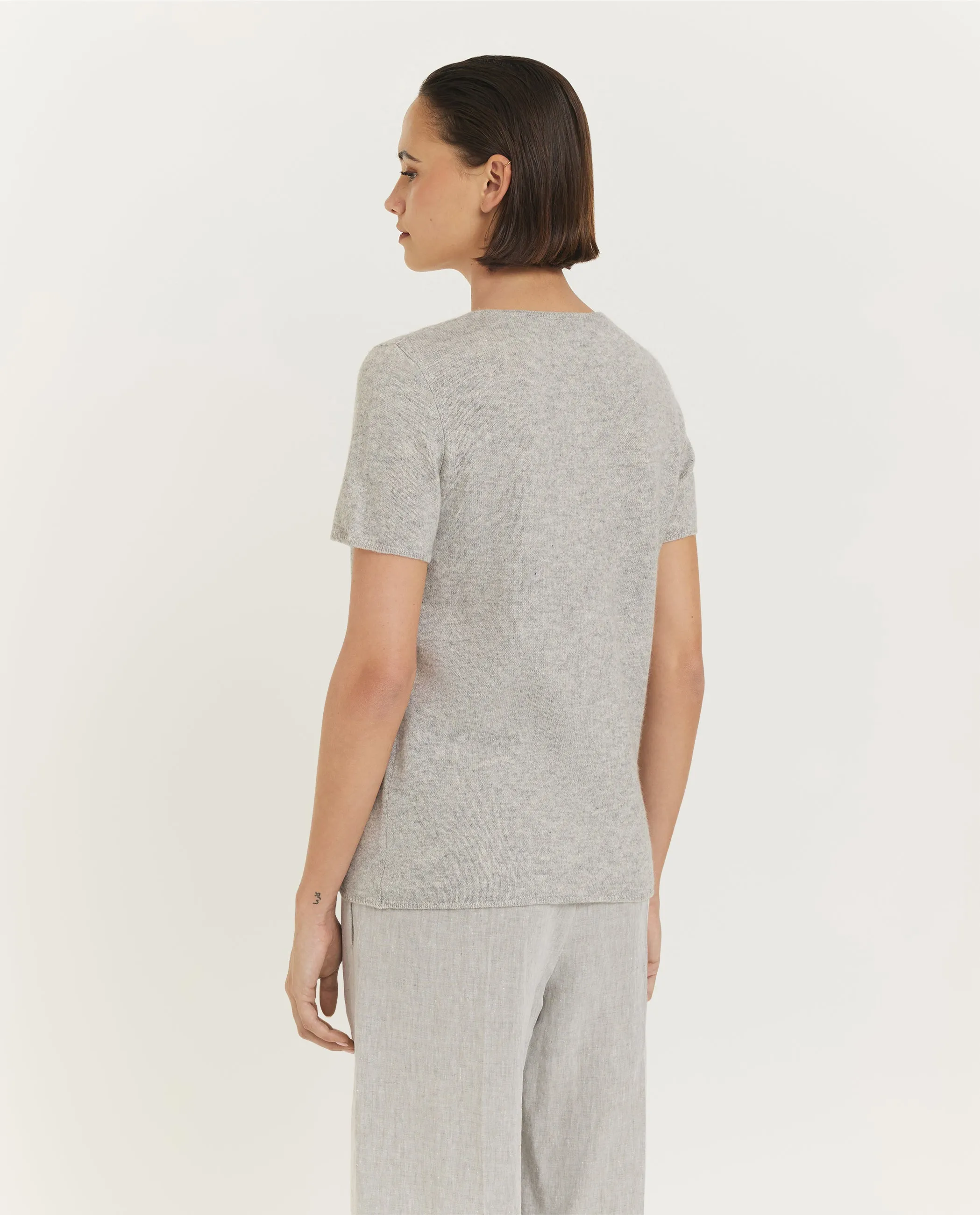 Cashmere T-shirt - Grijs sold by Pauw Amsterdam product image thumbnail 5