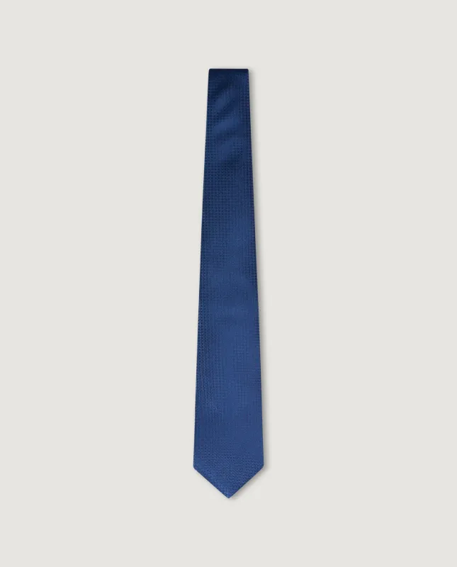 Zijden Das - Donkerblauw made by Kiton
