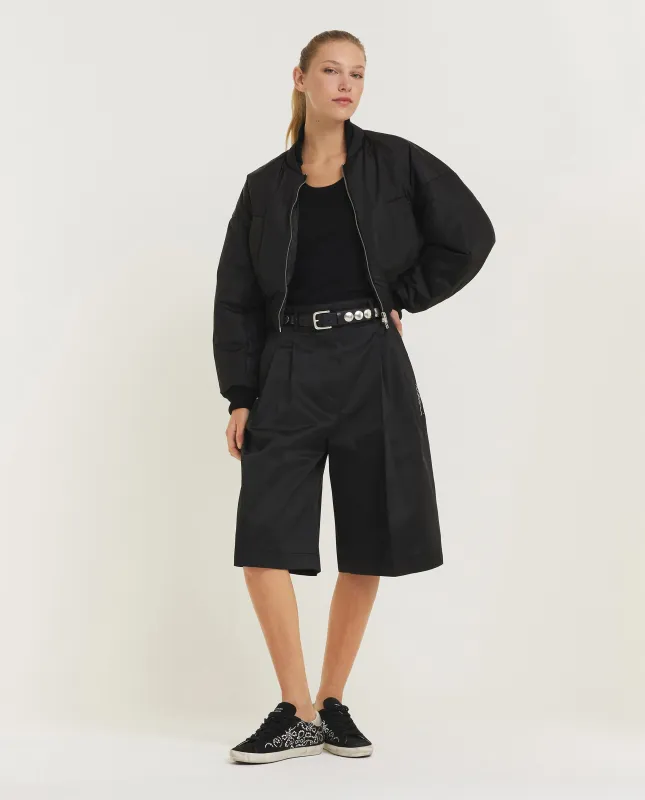Wijde wollen broek - Zwart sold by Pauw Amsterdam
