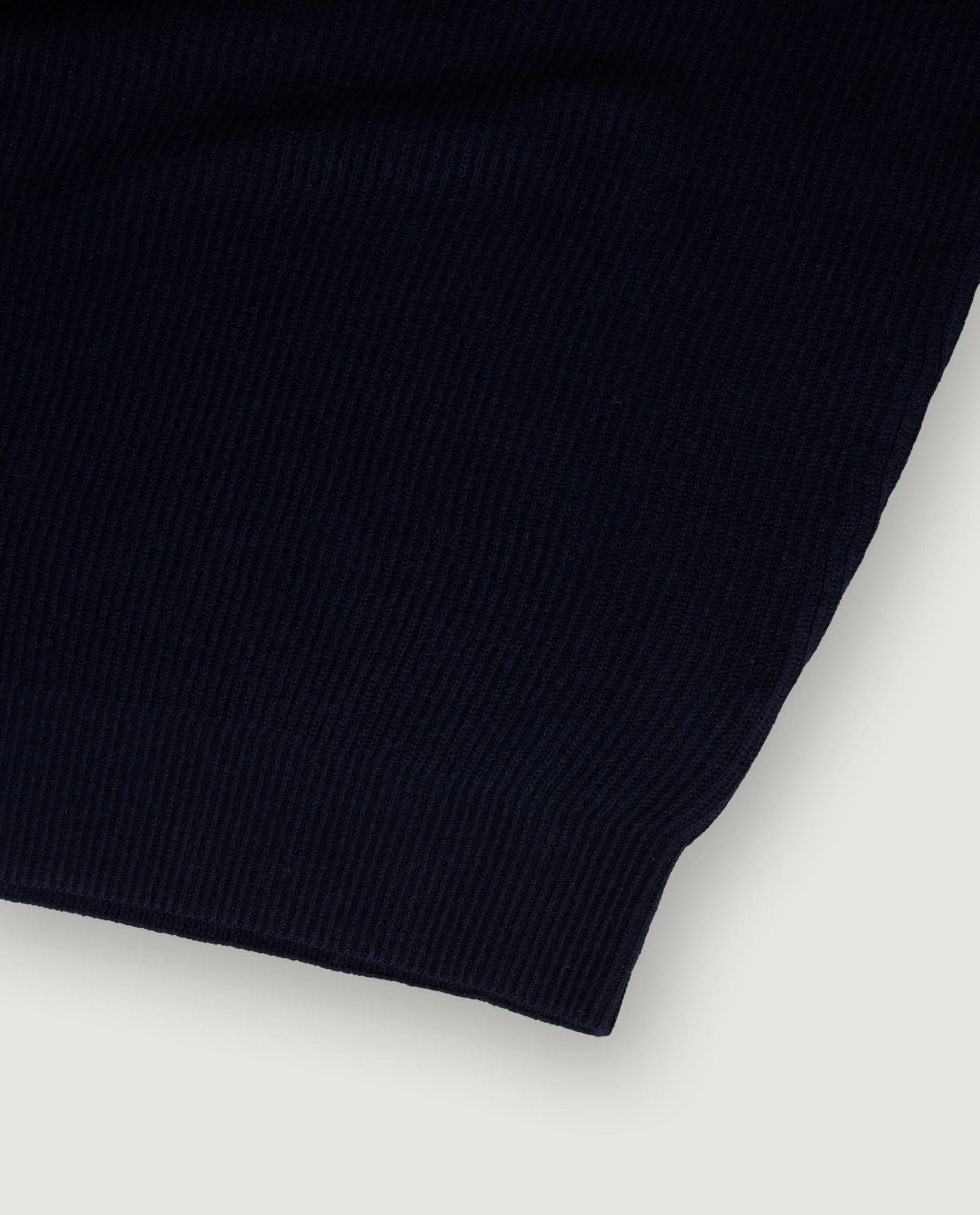 Geribde Ronde Hals Trui - Donkerblauw sold by Pauw Amsterdam product image thumbnail 5