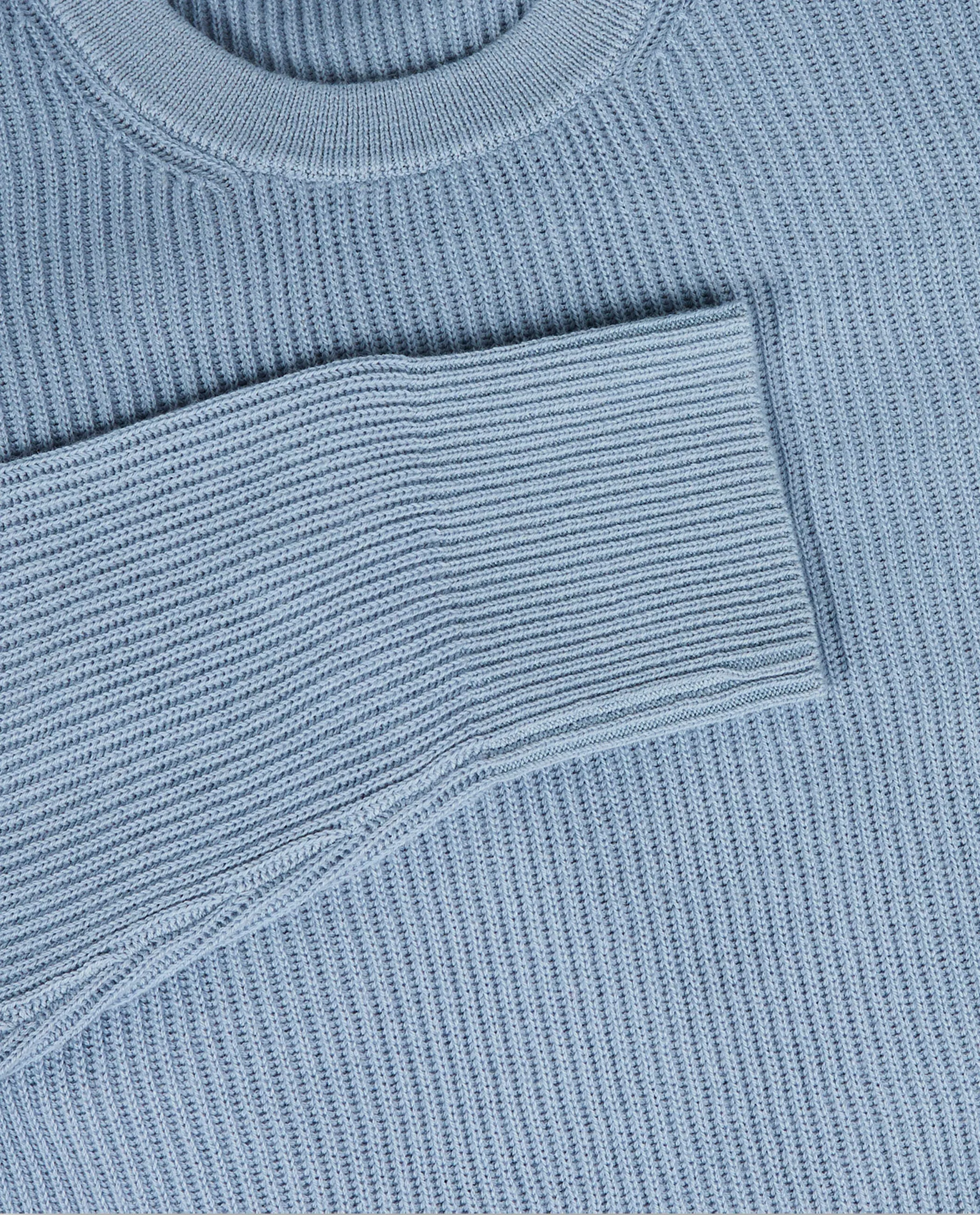 Geribde Ronde Hals Trui - Lichtblauw sold by Pauw Amsterdam product image thumbnail 4