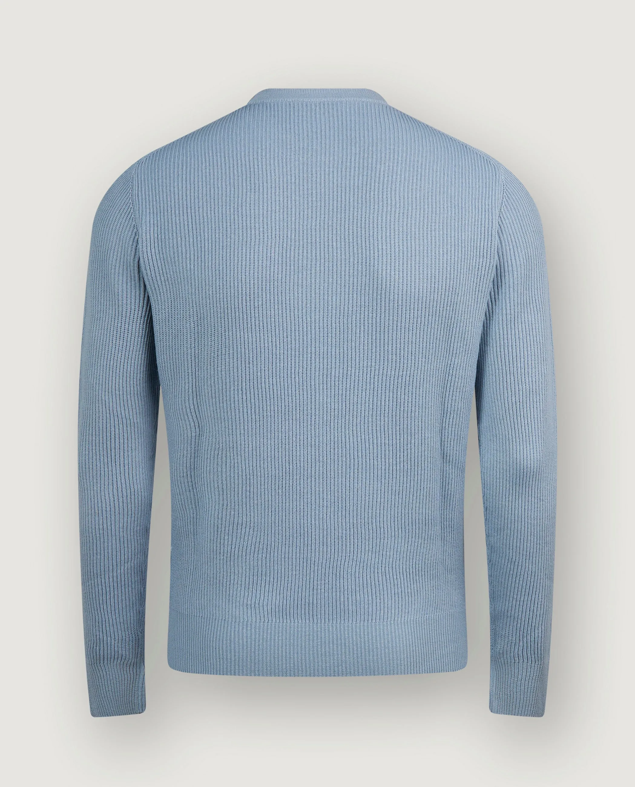 Geribde Ronde Hals Trui - Lichtblauw sold by Pauw Amsterdam product image thumbnail 3