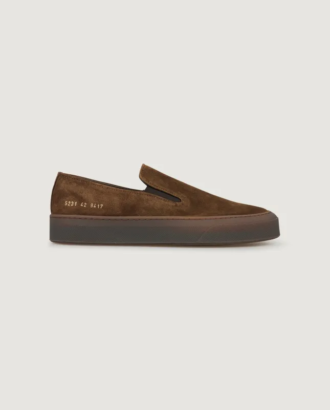 Suede Slip On Sneakers - Bruin sold by Pauw Amsterdam