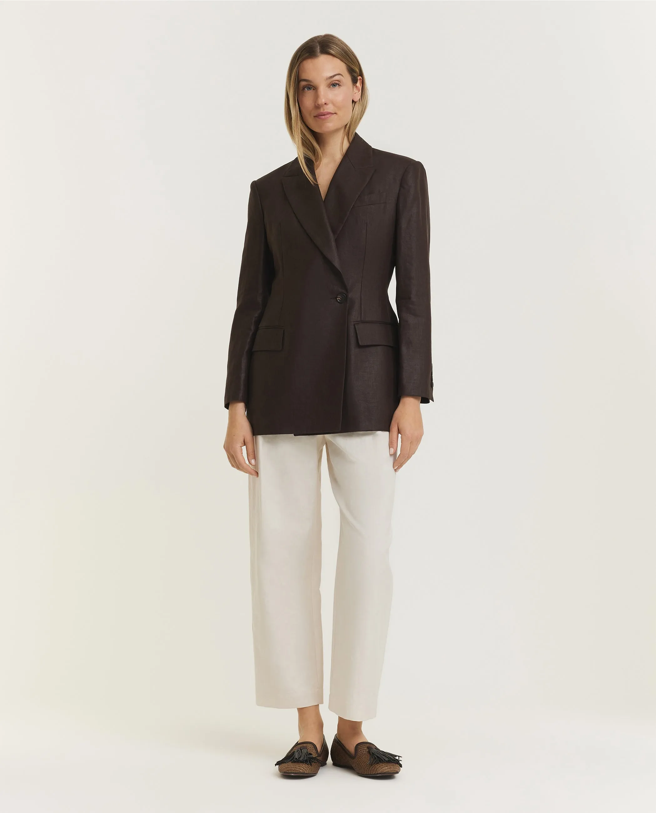Katoen-linnen broek - Ecru sold by Pauw Amsterdam product image thumbnail 3