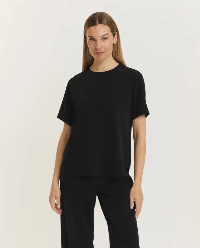 Soepelvallende top - Zwart sold by Pauw Amsterdam