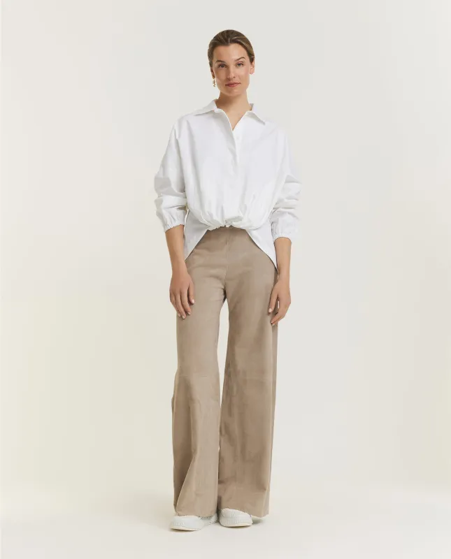 Suède Broek - Lichtbruin sold by Pauw Amsterdam