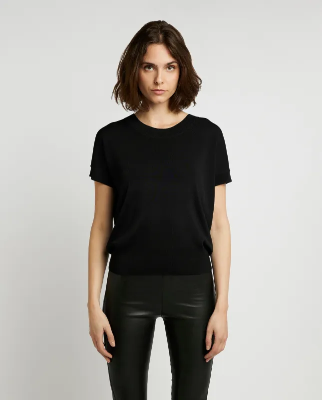 Korte Mouwen Trui - Zwart sold by Pauw Amsterdam