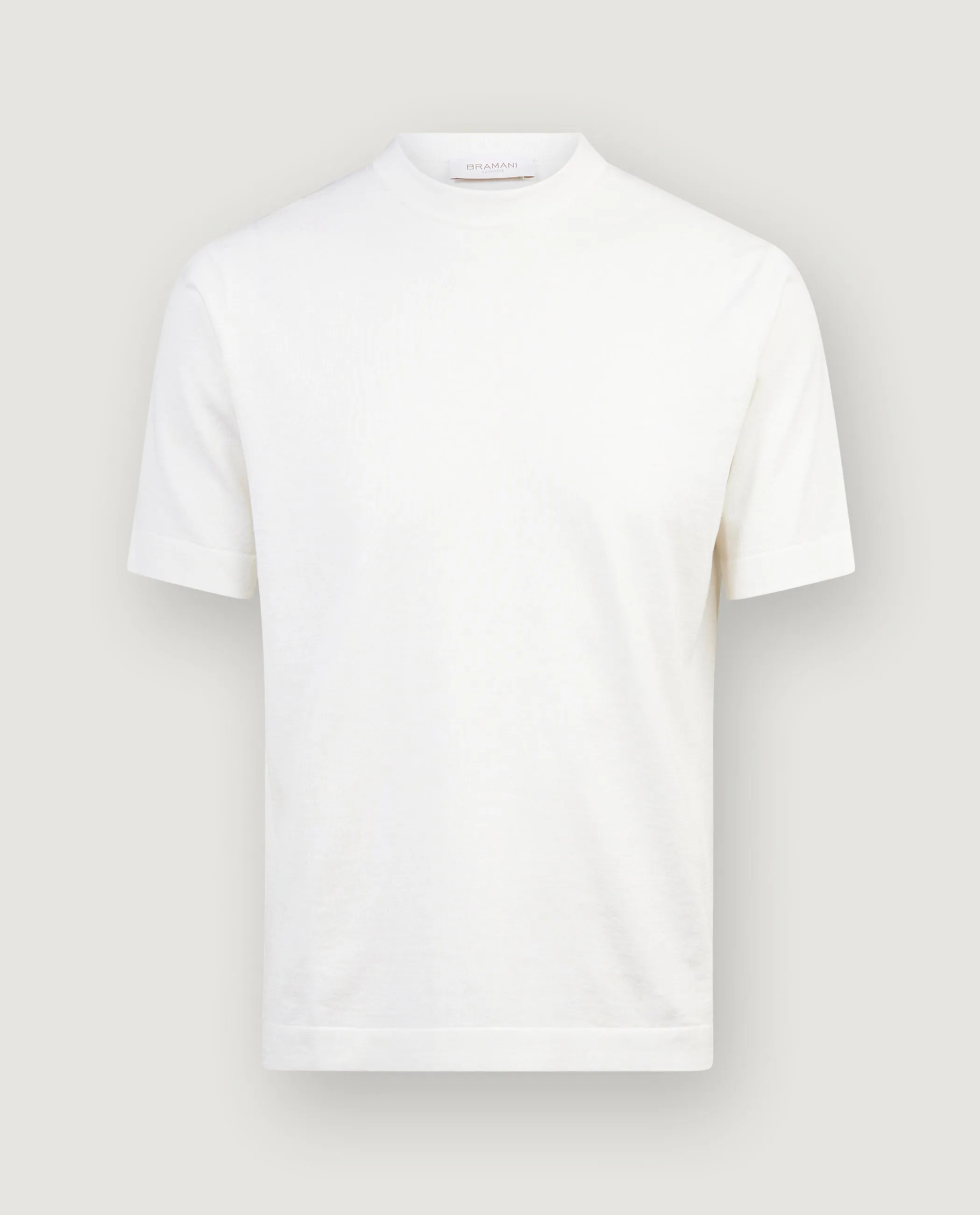 Katoen Zijde T-Shirt - Wit sold by Pauw Amsterdam