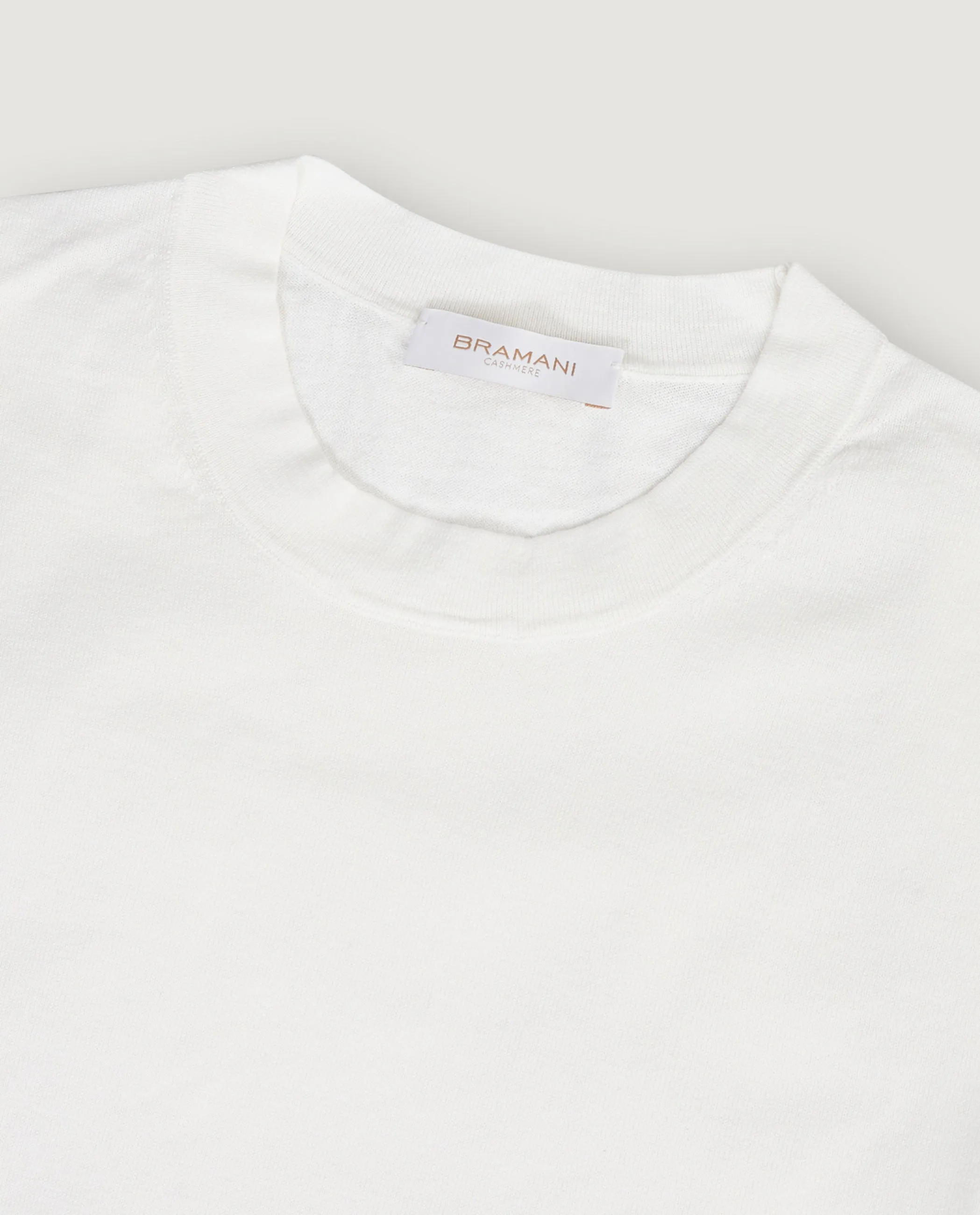 Katoen Zijde T-Shirt - Wit sold by Pauw Amsterdam product image thumbnail 2