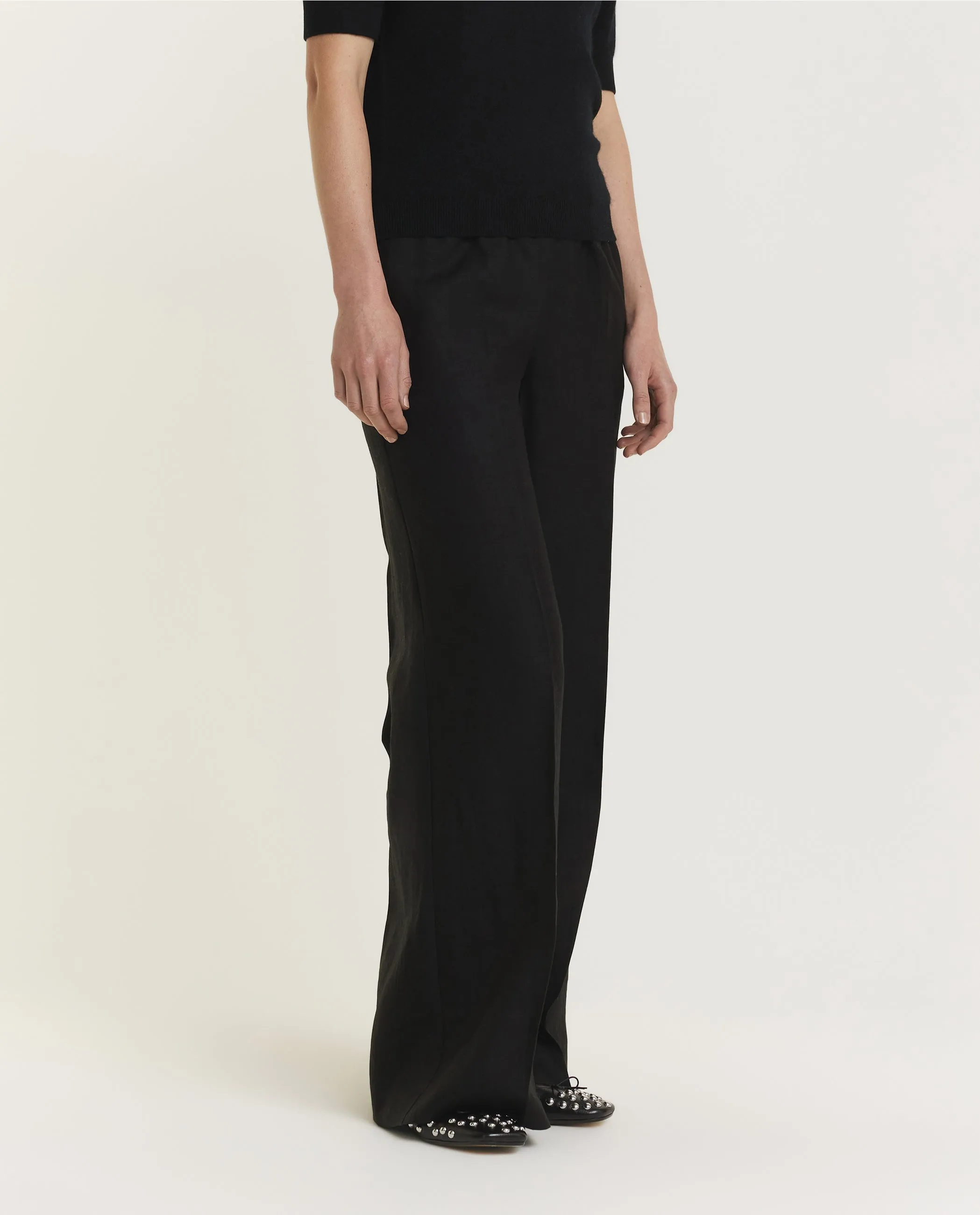 Linnen Broek - Zwart sold by Pauw Amsterdam product image thumbnail 3